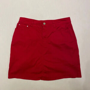 Croft & Barrow Vibrant Red Skort